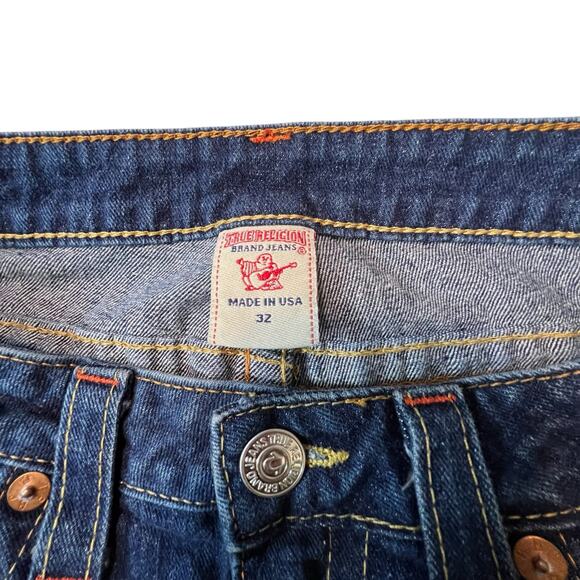 True Religion Joey Bootcut Jeans Women 32 Made in USA Flap Pocket Low Rise 32x33 - Picture 3 of 13